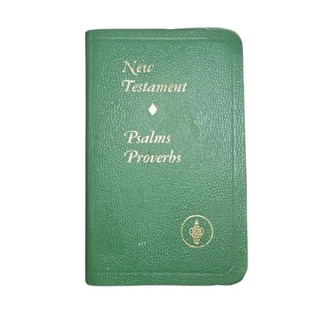 New Testament Psalms Proverbs, green, Pocket Size, Gideons